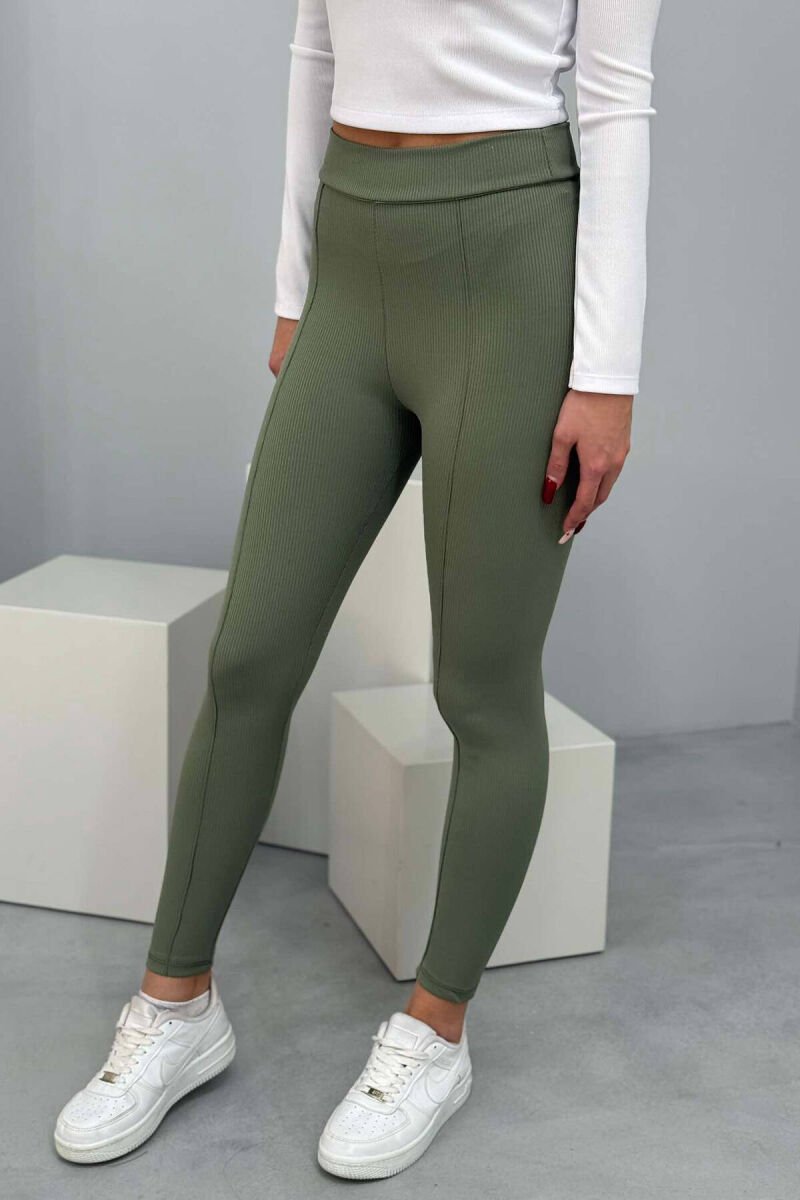 ONE COLOR SIMPLE WOMEN LEGGINGS MINT/MENTE - 8