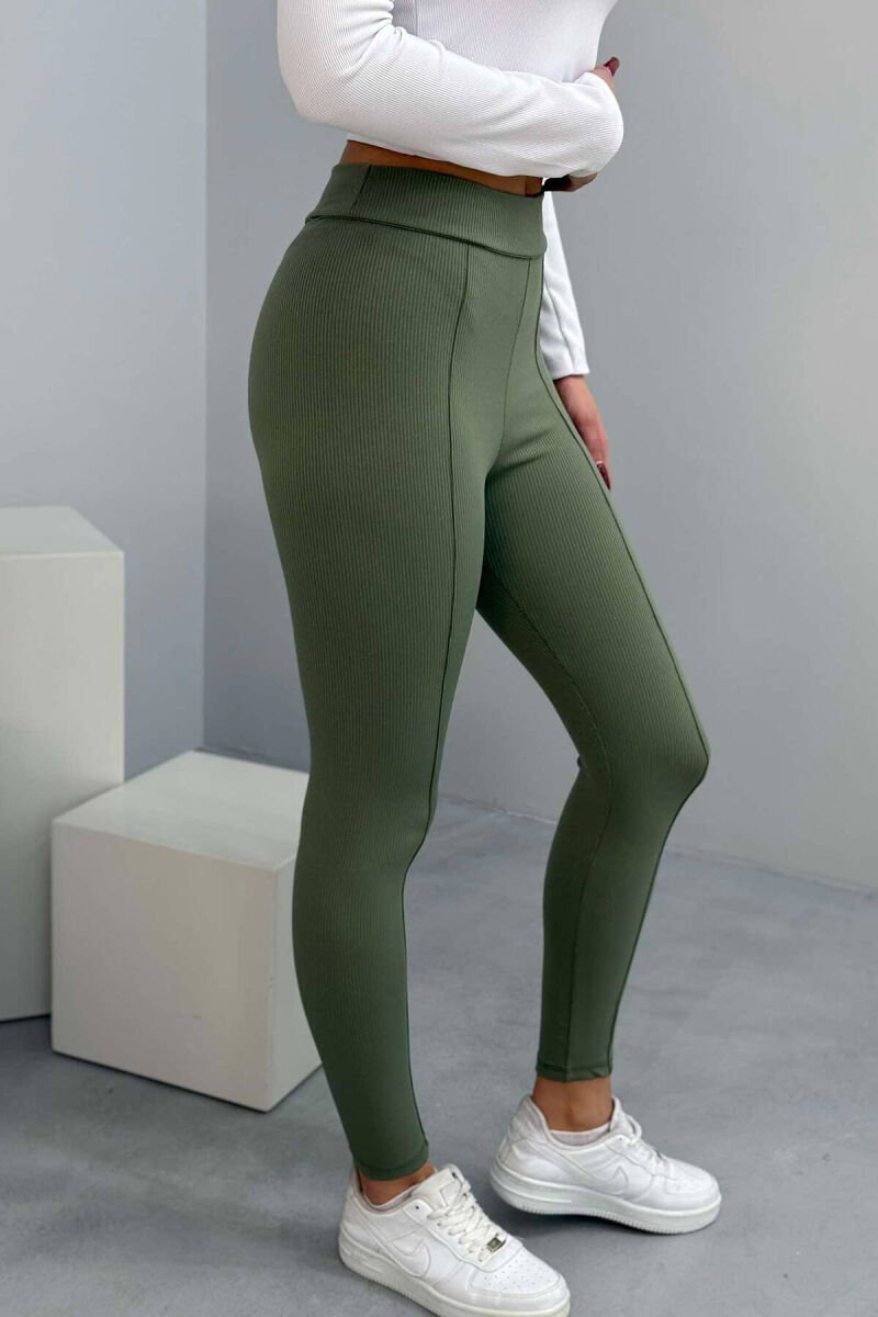 ONE COLOR SIMPLE WOMEN LEGGINGS MINT/MENTE - 9
