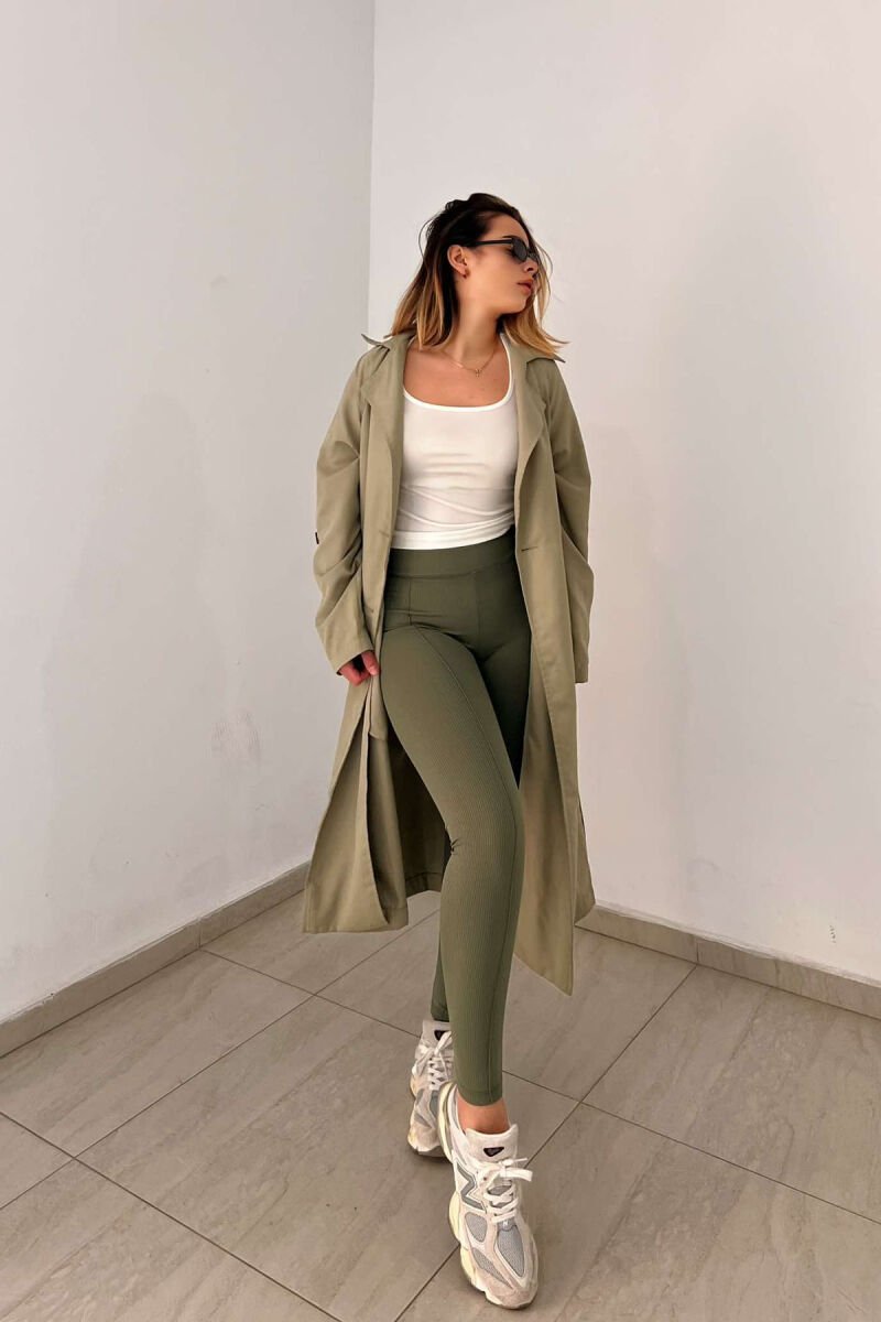ONE COLOR SIMPLE WOMEN LEGGINGS MINT/MENTE - 4