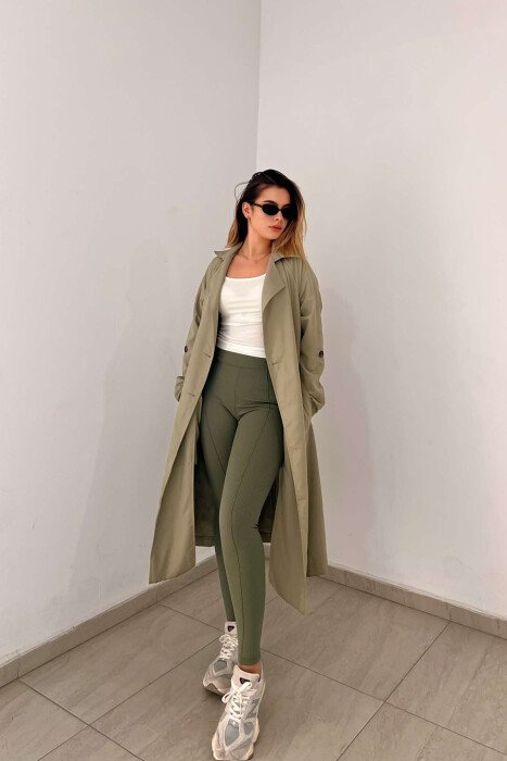 ONE COLOR SIMPLE WOMEN LEGGINGS MINT/MENTE - 5