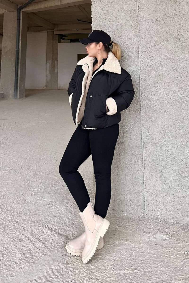 SIMPLE WOMEN PUFFER JACKET BLACK/ E ZEZE - 11
