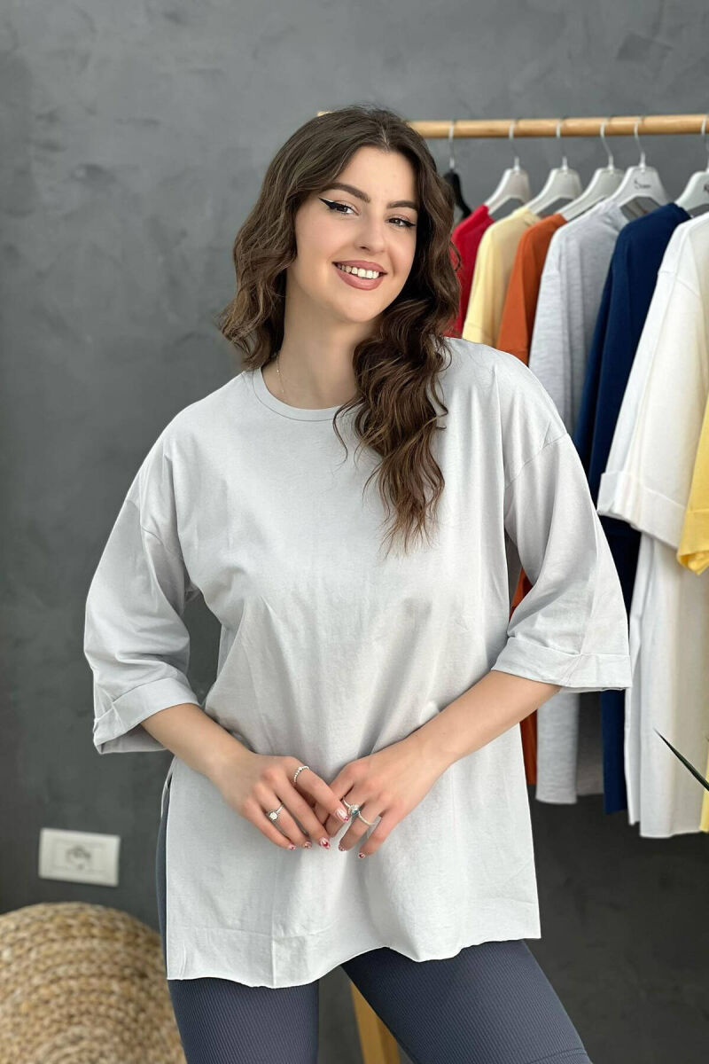 SIMPLE WOMEN T-SHIRT GREY/GRI - 4