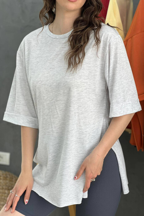 SIMPLE WOMEN T-SHIRT GREY/GRI - 2