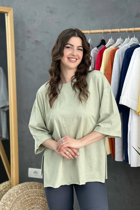 SIMPLE WOMEN T-SHIRT MINT/MENTE - 1