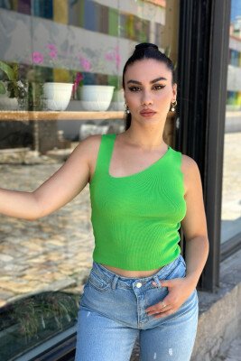 SIMPLE WOMEN TANK TOP LIGHT GREEN/JEZB - 1