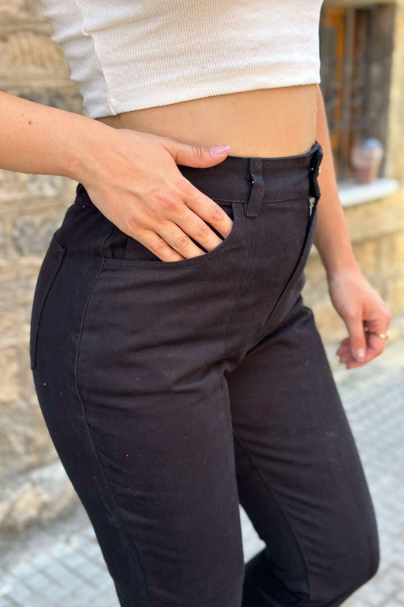 SIMPLE WOMEN TROUSERS BLACK/ E ZEZE - 6
