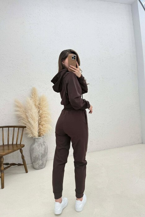 SIMPLE WOMAN LEGGINGS BROWN/KAFE - 8