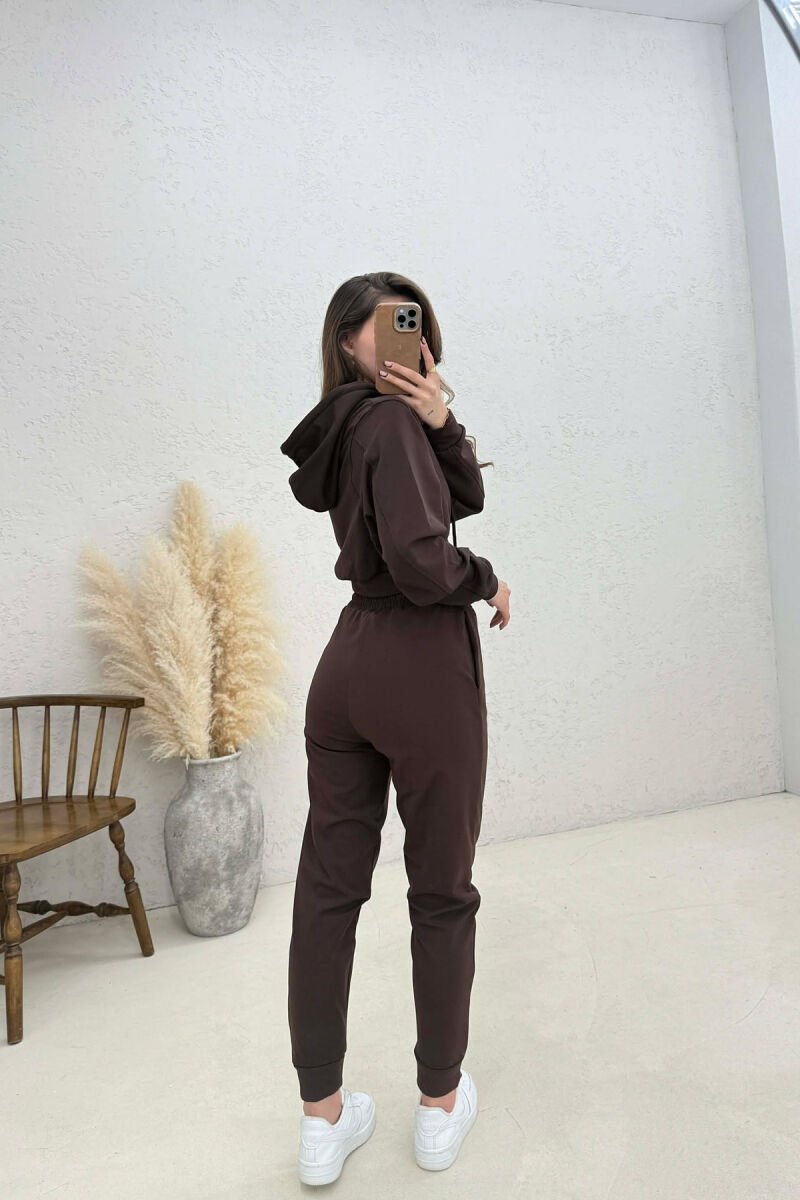 SIMPLE WOMAN LEGGINGS BROWN/KAFE - 8