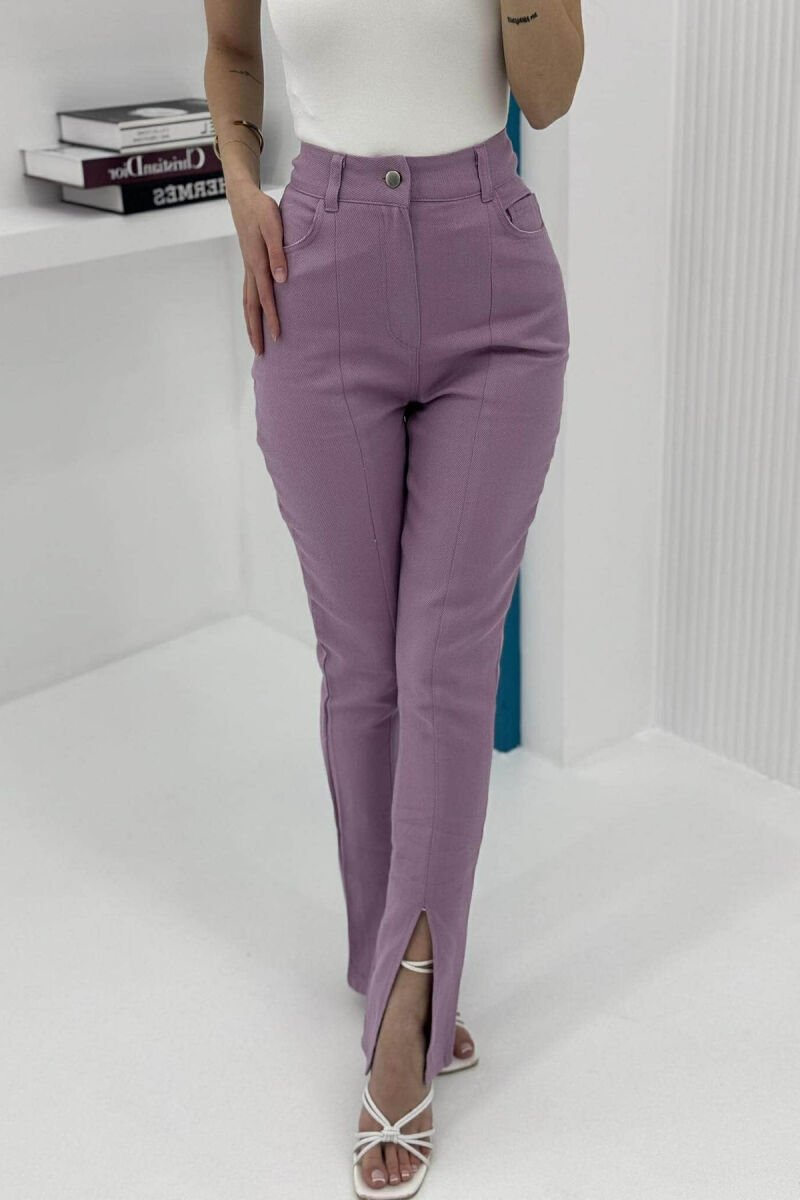 SIMPLE WOMEN TROUSERS PURPLE/LEJLA - 3