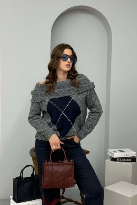SIMPLE WRITTINGS LEATHER WOMEN BAG BURGUNDY/VISHNJE - 2