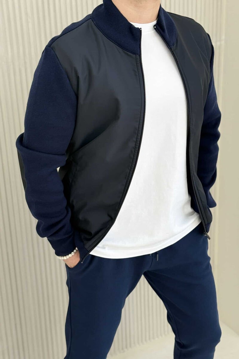 SIMPLE ZIPPER SIMPLE MEN JACKET BLUE/BLU - 3