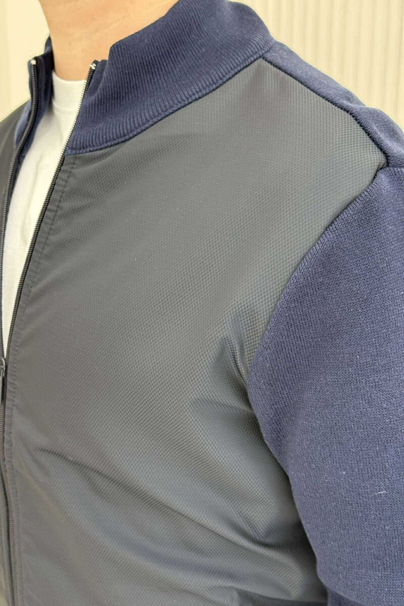 SIMPLE ZIPPER SIMPLE MEN JACKET BLUE/BLU - 5