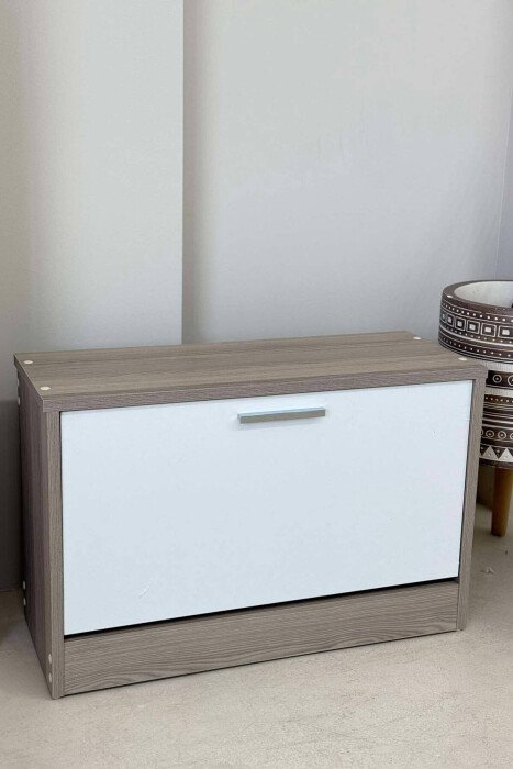 SINGLE TIER SHOE SHELF BEIGE/BEZHE - KLAUDIO FASHION