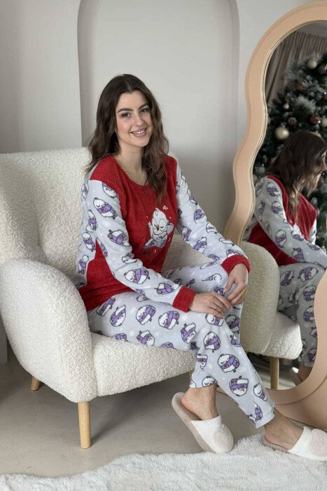 SLEEPING BIRD WOMEN PYJAMAS RED/E KUQE - 2