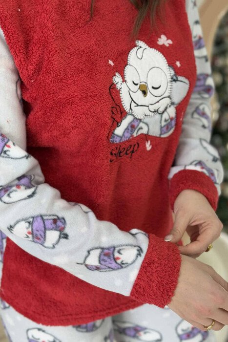 SLEEPING BIRD WOMEN PYJAMAS RED/E KUQE - 3