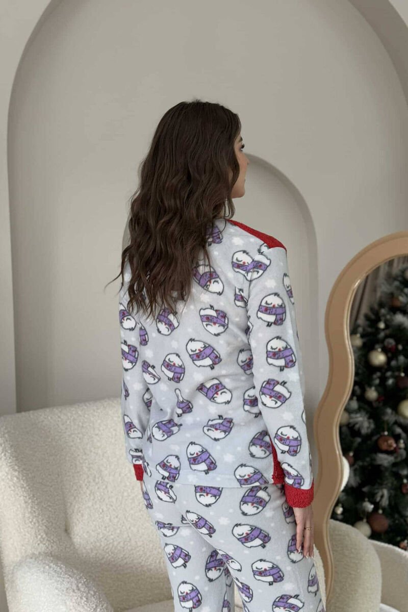 SLEEPING BIRD WOMEN PYJAMAS RED/E KUQE - 4