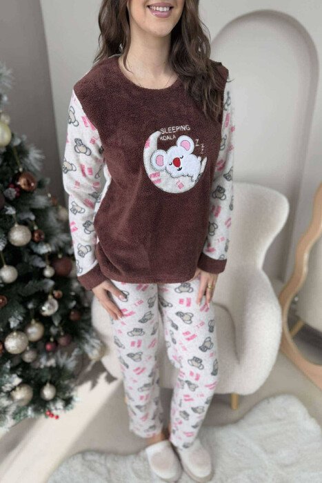 SLEEPING KOALA WOMEN PYJAMAS BROWN/KAFE - 4