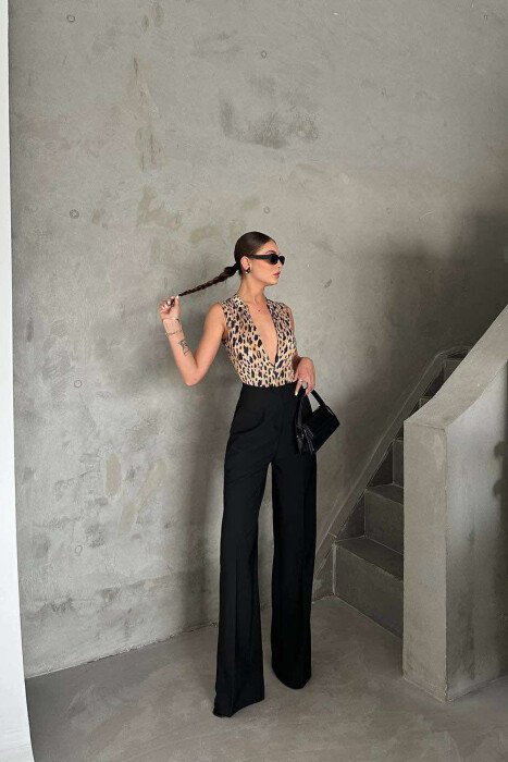 SLEEVELESS LEO DESIGN HIGH NECK WOMEN BODY LEO/LEOPARD - 2