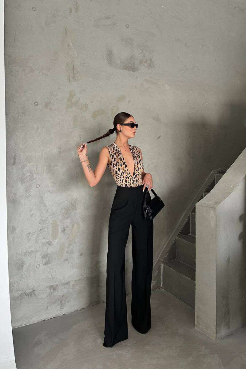 SLEEVELESS LEO DESIGN HIGH NECK WOMEN BODY LEO/LEOPARD - 2