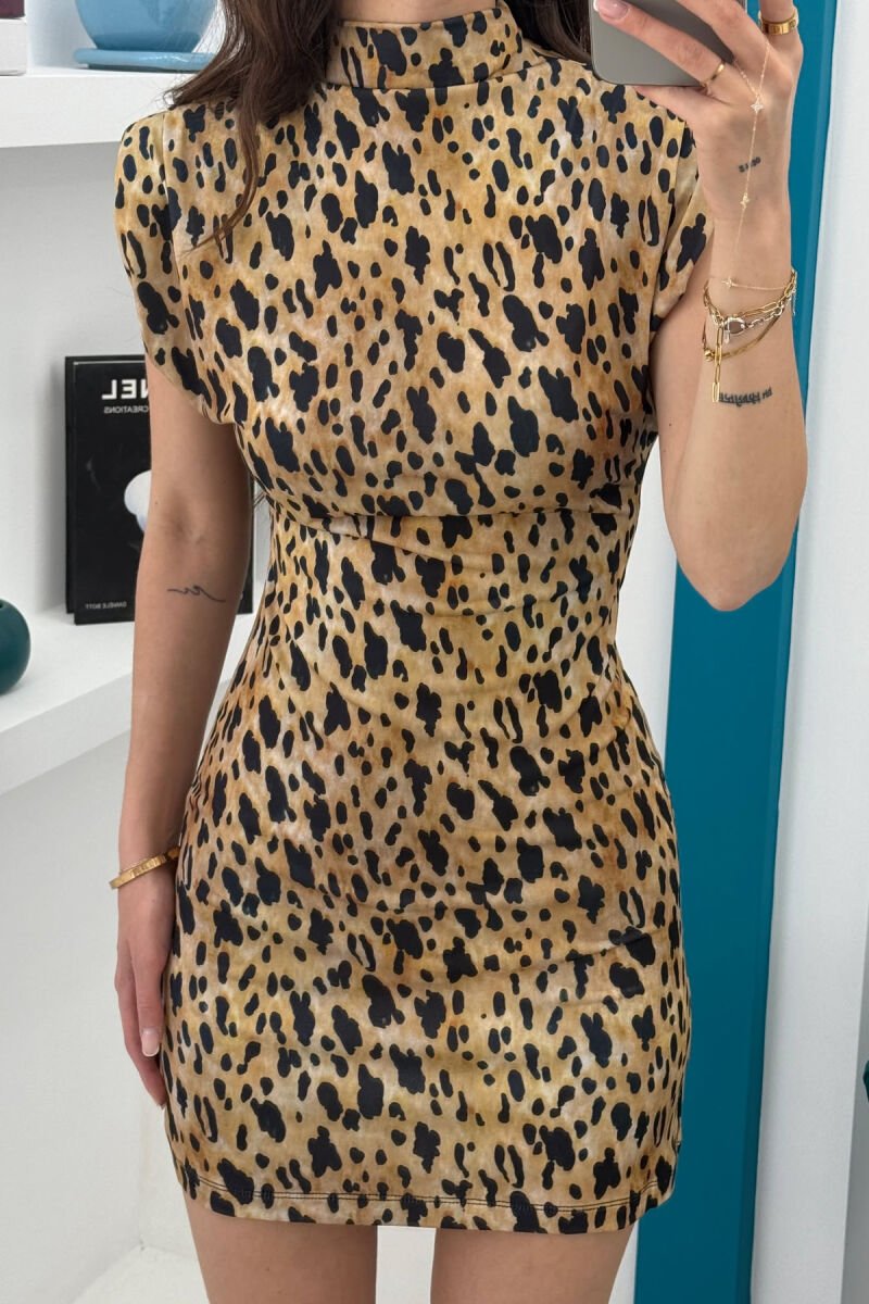 SLEEVELESS LEO DESIGN WOMEN DRESS LEO/LEOPARD - 3