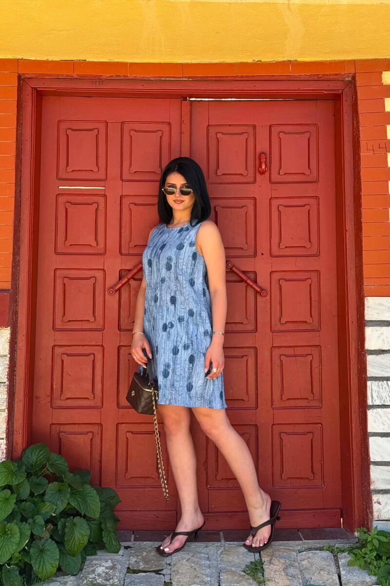 SLEEVELESS WOMAN DRESS BLUE/BLU - 2