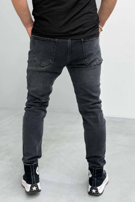 SLIM FIT ELASTIC MEN JEANS DARK GREY/GEE - 2
