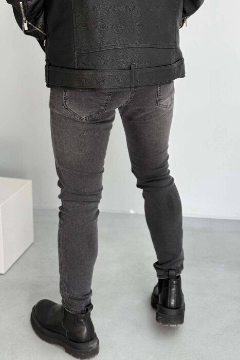 SLIM FIT ELASTIC MEN JEANS GREY/GRI - 3