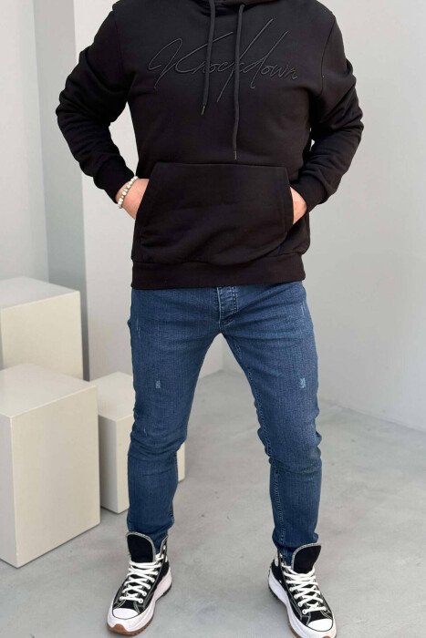 SLIM FIT ONE COLOR MEN JEANS BLUE/BLU - 1