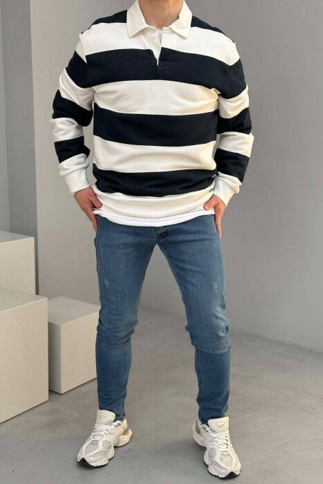 SLIM FIT ONE COLOR MEN JEANS LIGHTBLUE/BZ - 1