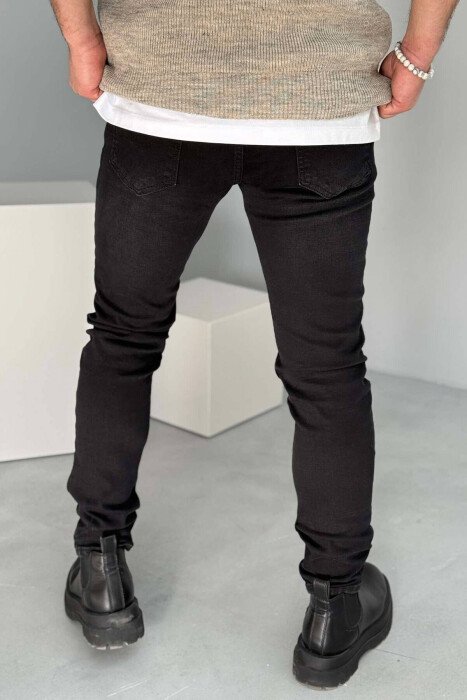 SLIM FIT SIMPLE MEN JEANS BLACK/ E ZEZE - 3