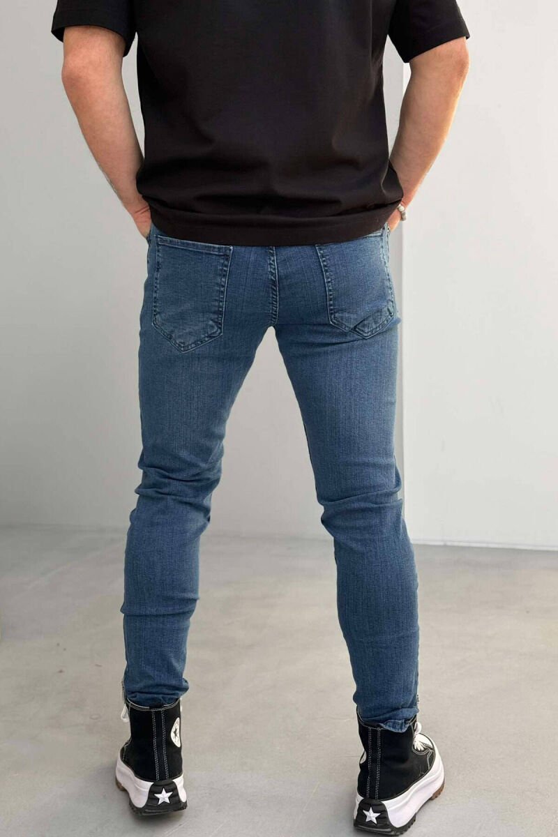 SLIM FIT SIMPLE MEN JEANS LIGHTBLUE/BZ - 3