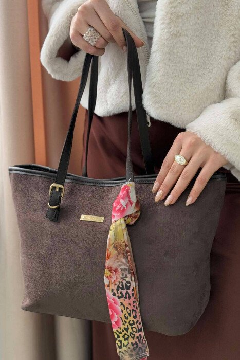 SMALL DETAIL WOMEN BAG DARK BROWN/KAE - 4