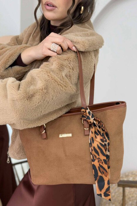 SMALL DETAIL WOMEN BAG LIGHT BROWN/KAZB - KLAUDIO FASHION
