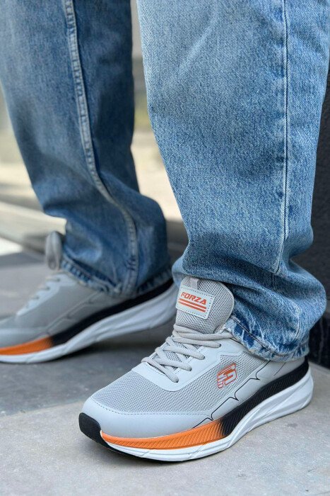 SMALL LOGO PLATFORM MEN SNEAKERS LIGHT GREY/GZ - 2