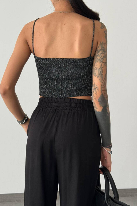 SPARKLING WOMEN TANK TOP BLACK/ E ZEZE - 2
