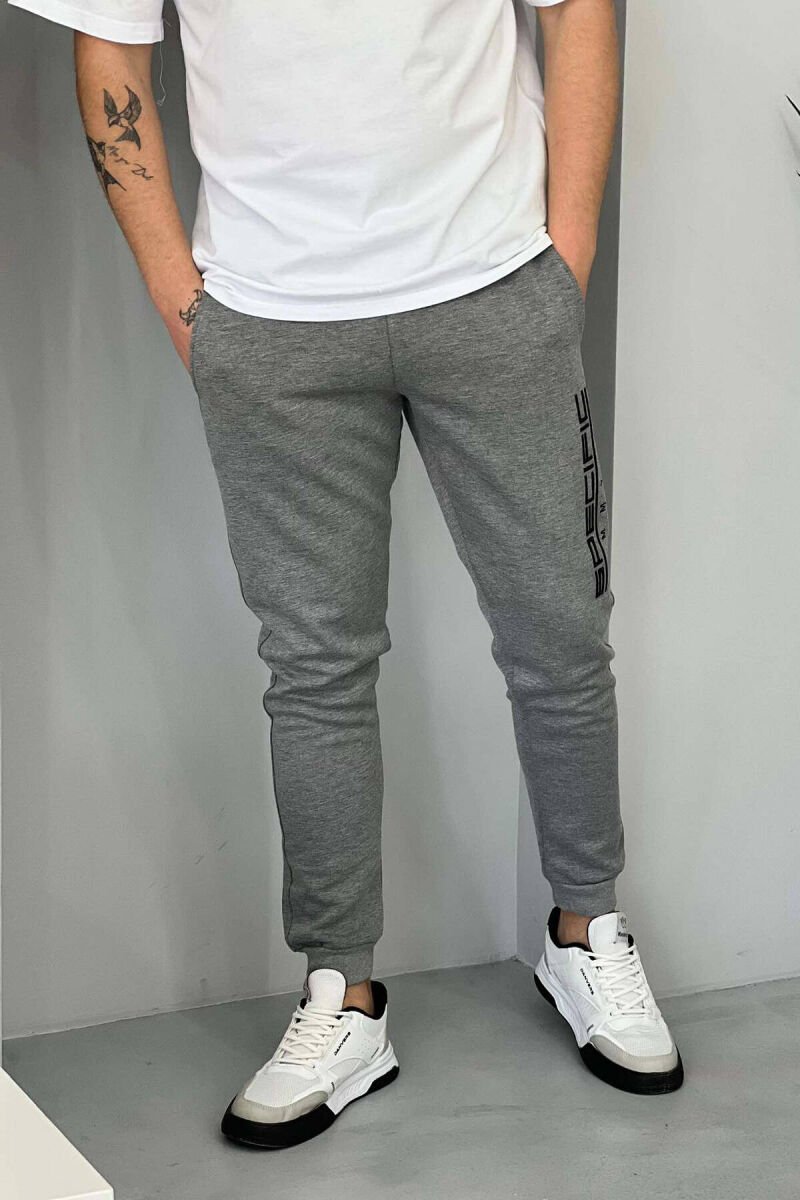SPECIFIC SIMPLE MEN SWEATPANTS GREY/GRI - 1