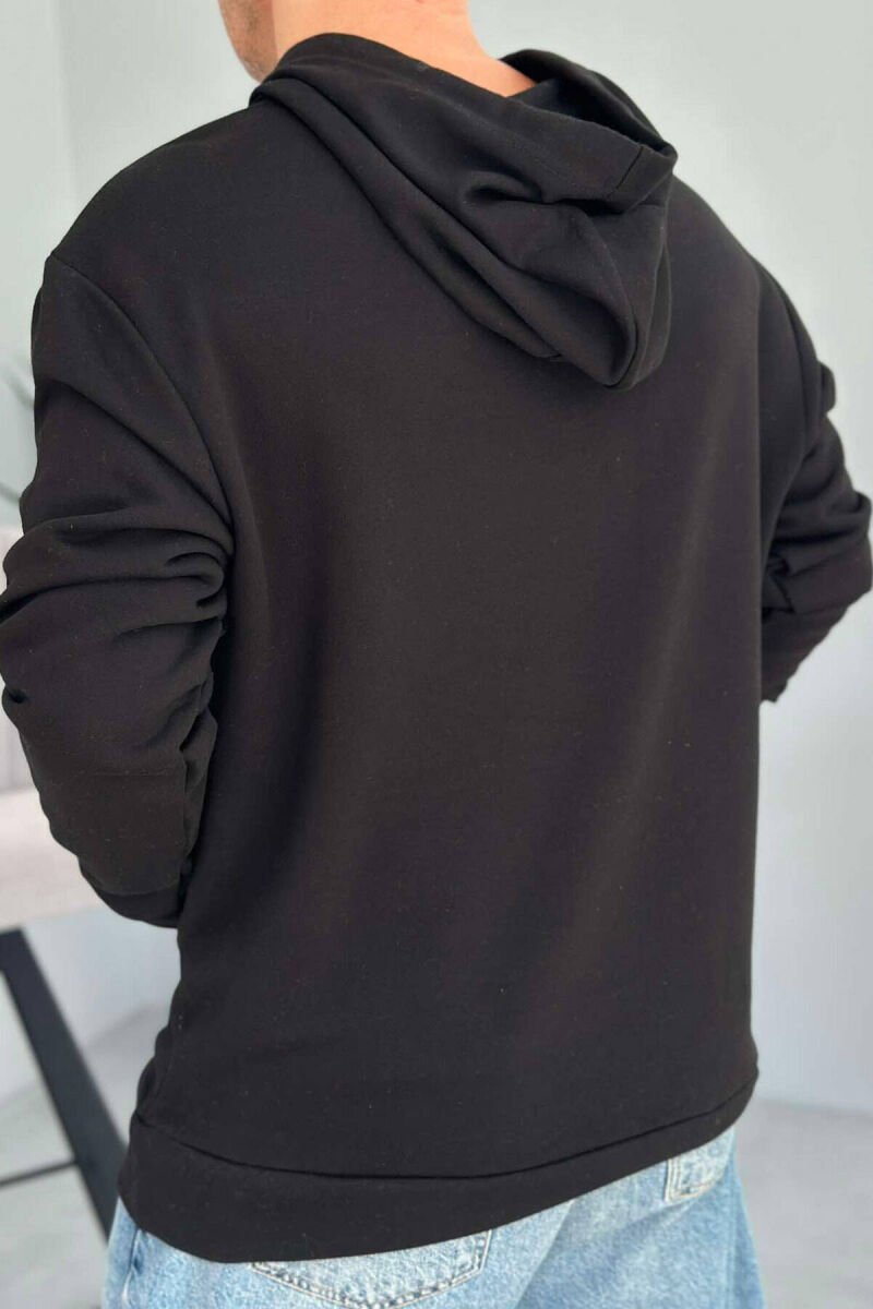 SPONGEBOB DESIGN MEN HOODIE BLACK/ E ZEZE - 2