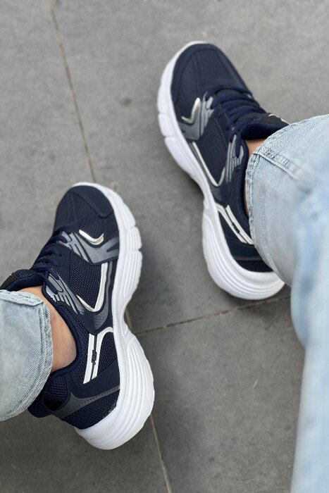 SPORT COMFY WOMAN SHOES DARKBLUE/WHITE - 2
