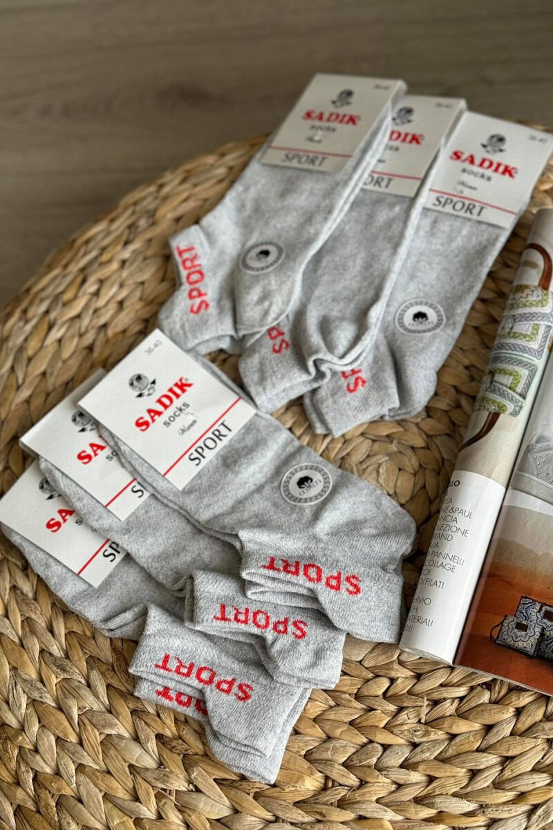 SPORT SIMPLE WOMAN ANKLE SOCKS GREY/GRI - 1