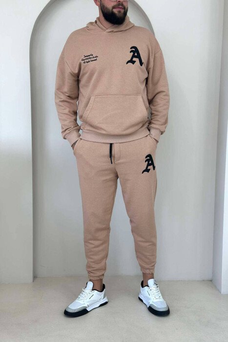 SPORT WRITINGS MEN SET BEIGE/BEZHE - KLAUDIO FASHION