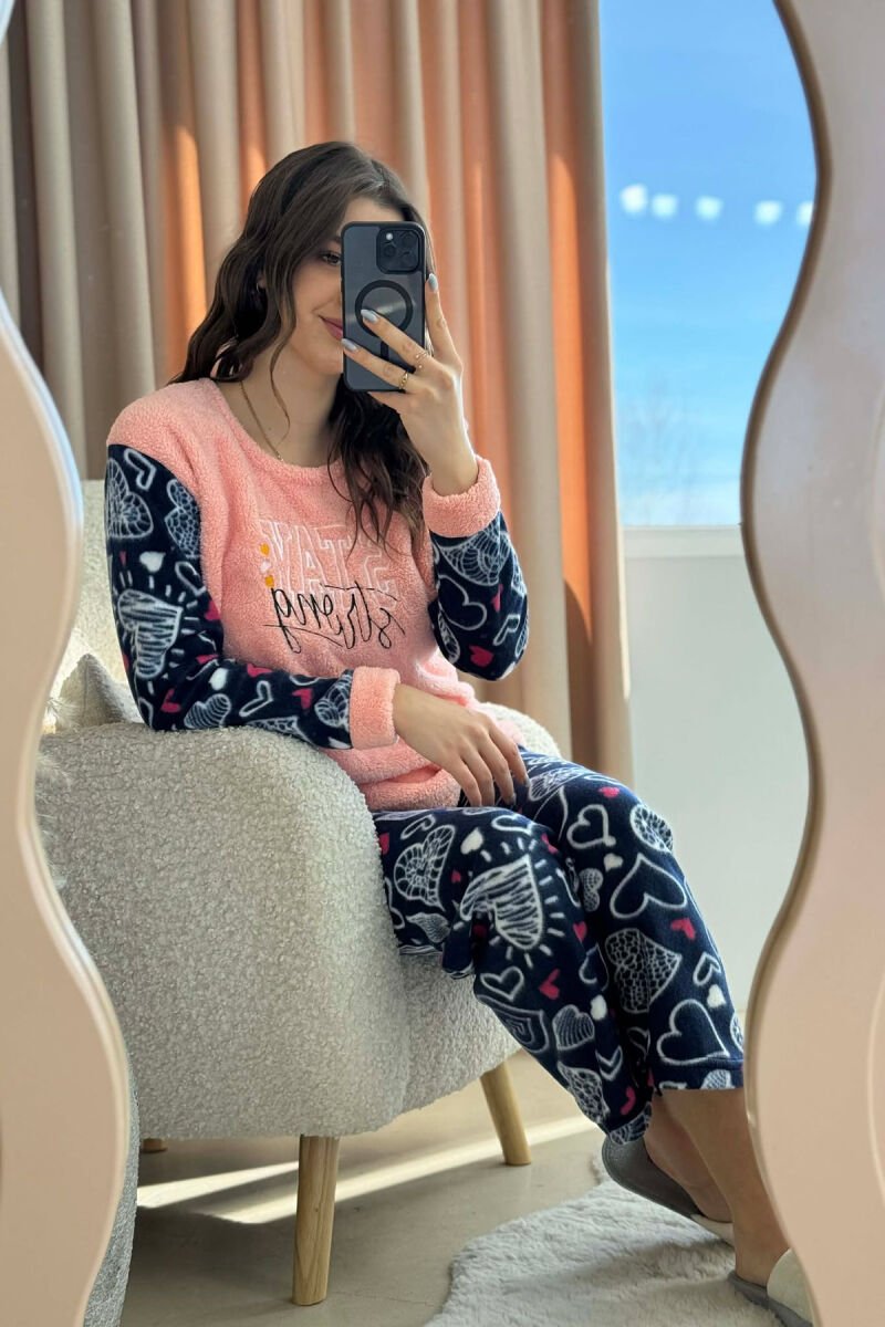 STAY STRONG WRITINGS POLAR WOMAN BLOUSE+ TROUSERS PIJAMAS POWDER/PUDER - 4
