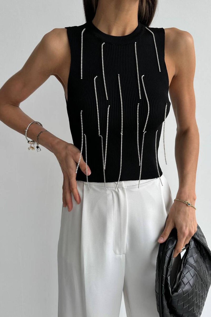 STONES SIMPLE WOMAN TOP BLACK/ E ZEZE - 1