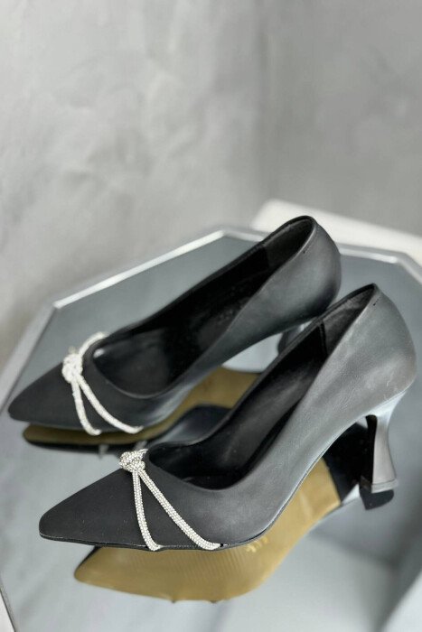 STONES SPARKLE WOMAN HEELS BLACK/ E ZEZE - 1