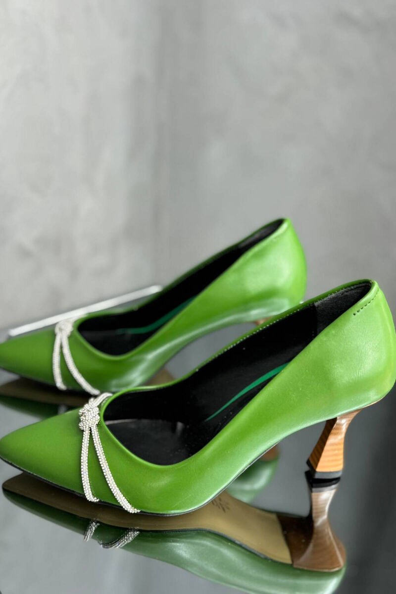 STONES SPARKLE WOMAN HEELS GREEN/JESHILE - 2
