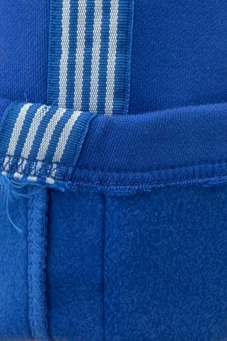 STRIPED ONE COLOR FLUFFY WOMEN SWEATPANTS BLUE/BLU - 5