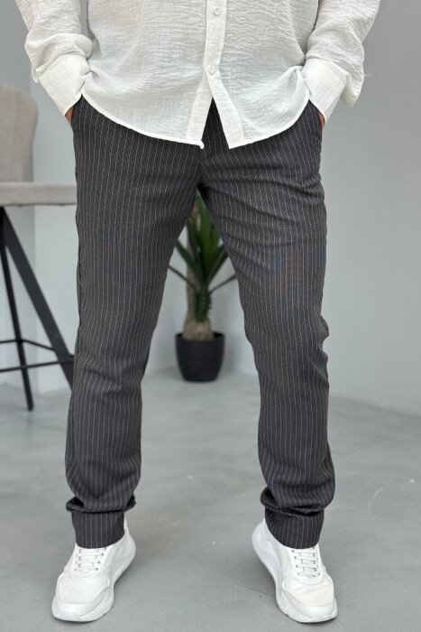 STRIPES DESIGN SIMPLE MEN PANTS GREY/GRI - 2