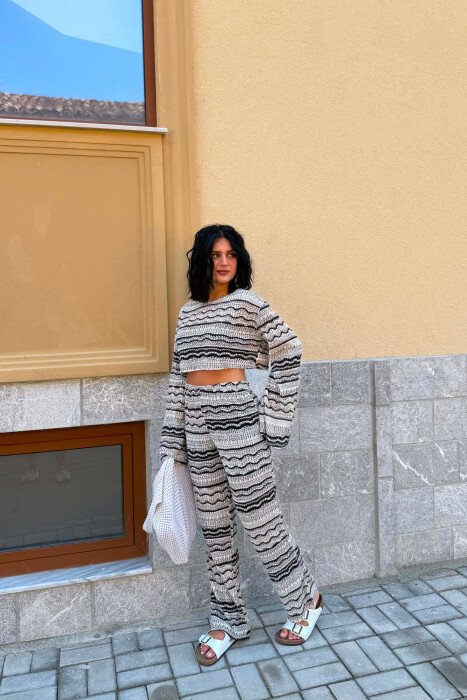 STRIPES DESIGN WOMEN TWO PIECE SET MULTIPLE/SHNGJ - 4