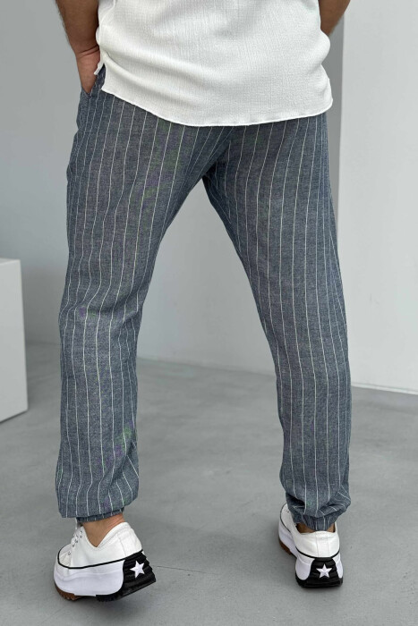 STRIPES SIMPLE MEN PANTS LIGHTBLUE/BZ - 4