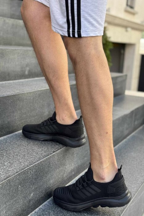 STRIPES SIMPLE MEN SNEAKERS BLACK/ E ZEZE - 3