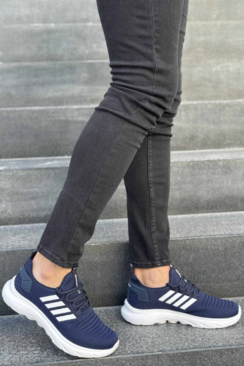 STRIPES SIMPLE MEN SNEAKERS BLUE-WHITE/BLBA - 2